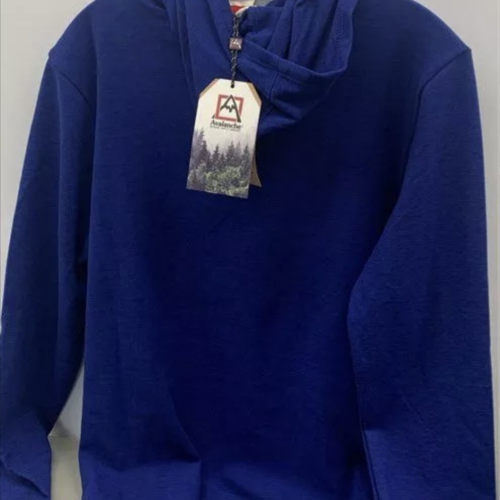 Avalanche Stillwater Fleece Blue Hoodie Sweatshirt Size M NWT MSRP $88 - Picture 5 of 8